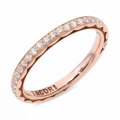 Tacori 18k Rose Gold Diamond Band Ring