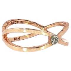 Tacori 18K Rose Gold Open Marquise Stackable Eternity Band — Size 7