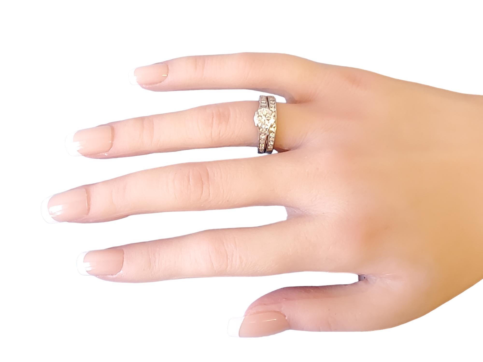 Tacori 18k White Gold 2.15tcw Diamond Engagement Ring and Band Wedding Set For Sale 2