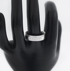 Tacori 18K White Gold Diamond Wedding Band Ring