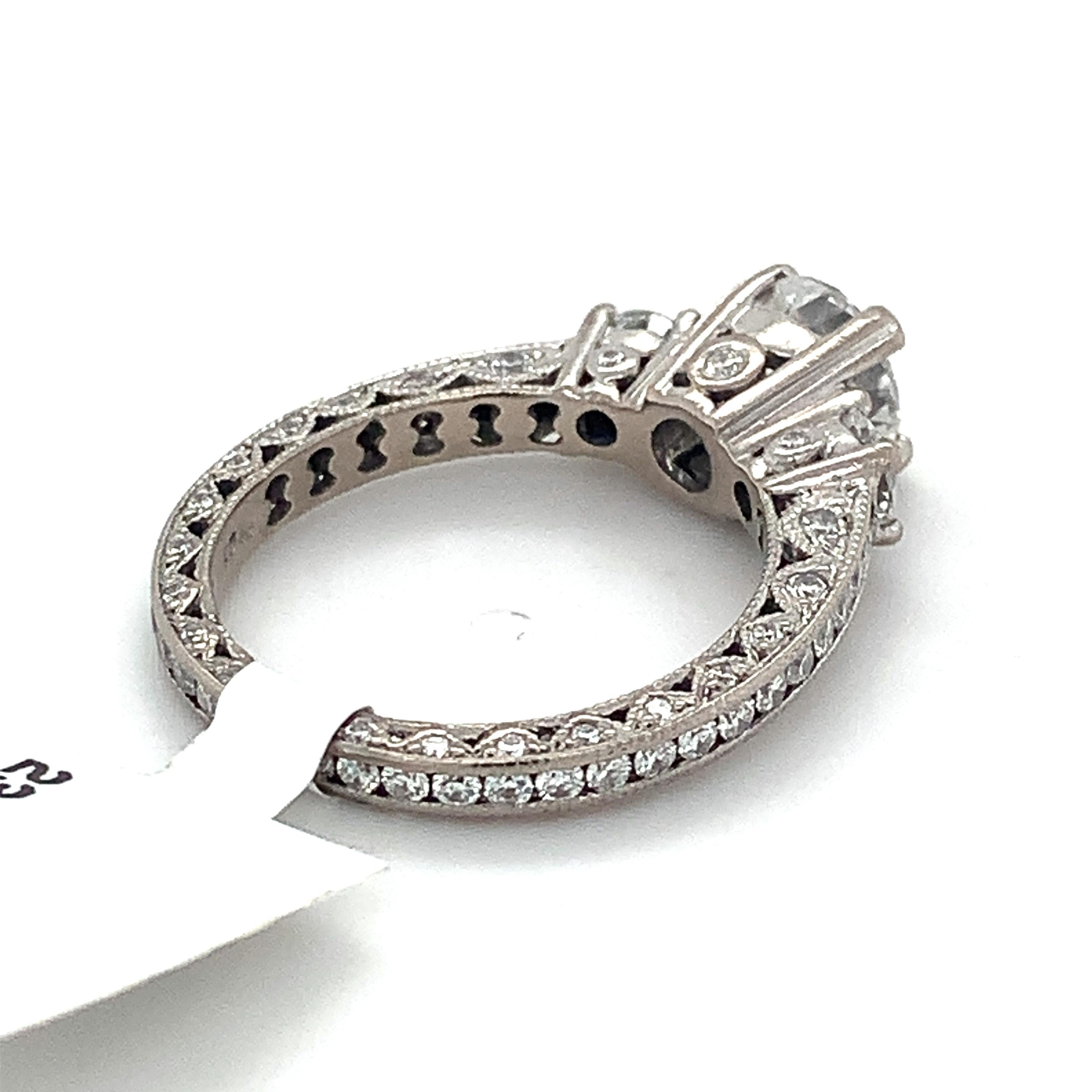 tacori 3 stone engagement ring