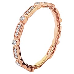 Tacori 202-2ETPK Sculpted Crescent 18K Pink Gold Eternity Ring