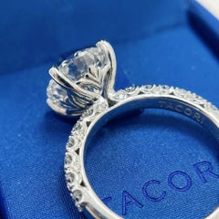 Tacori 3 Carat Diamond Platinum Engagement Ring