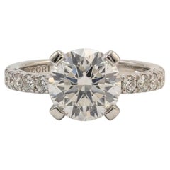 Tacori 3 Carat Diamond Platinum Engagement Ring