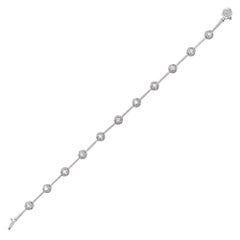 Tacori .90 Carat Diamond Platinum Hinged Link Bracelet