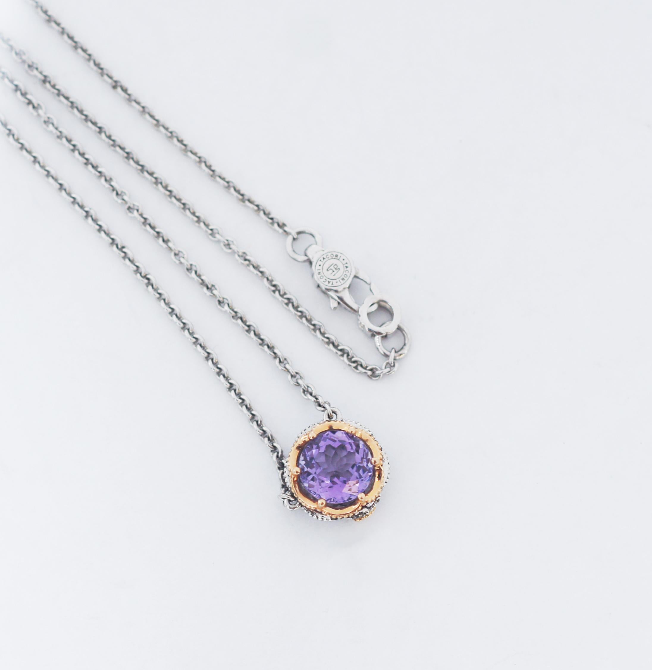 tacori amethyst necklace