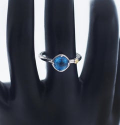 TACORI 925 18K Gemma Bloom Petite Blautopas Ring