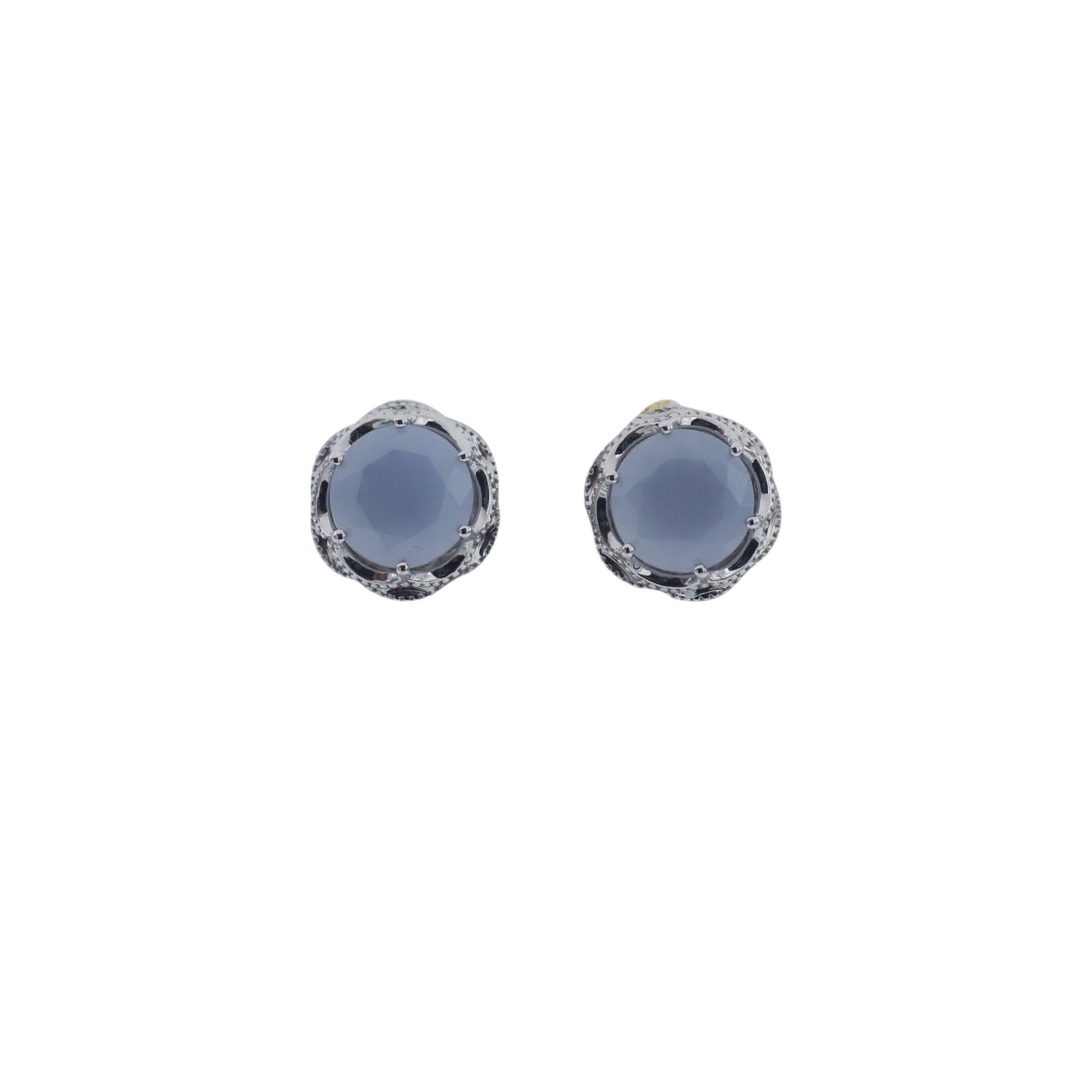 TACORI
Crescent Crown
Stud Earrings
Style SE10503
Chalcedony Gem Stone
Approx. 3.5 carat weight
measures Approx.: .45