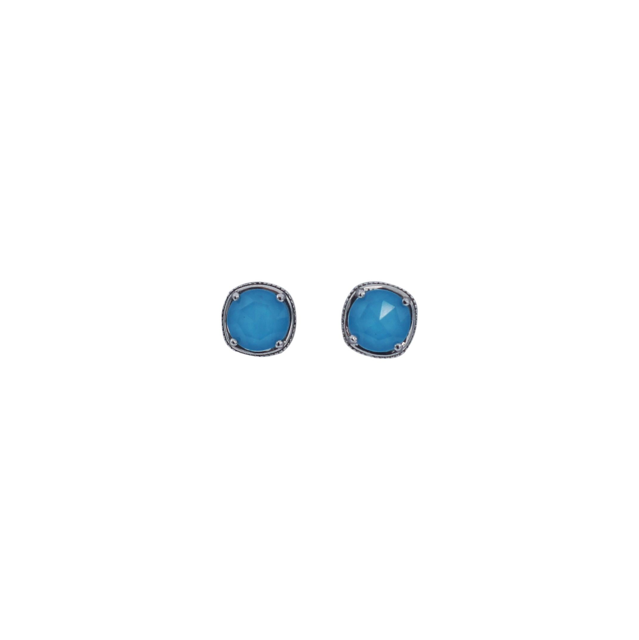 TACORI 925 Silver 18K Turquoise Gemma Bloom Petite Stud Earrings
TACORI
Gemma Bloom
Petite Stud Earrings
Style SE15405
Neo-Turquoise Gem Stone
Approx. 2.80 carat weight
measures: .35