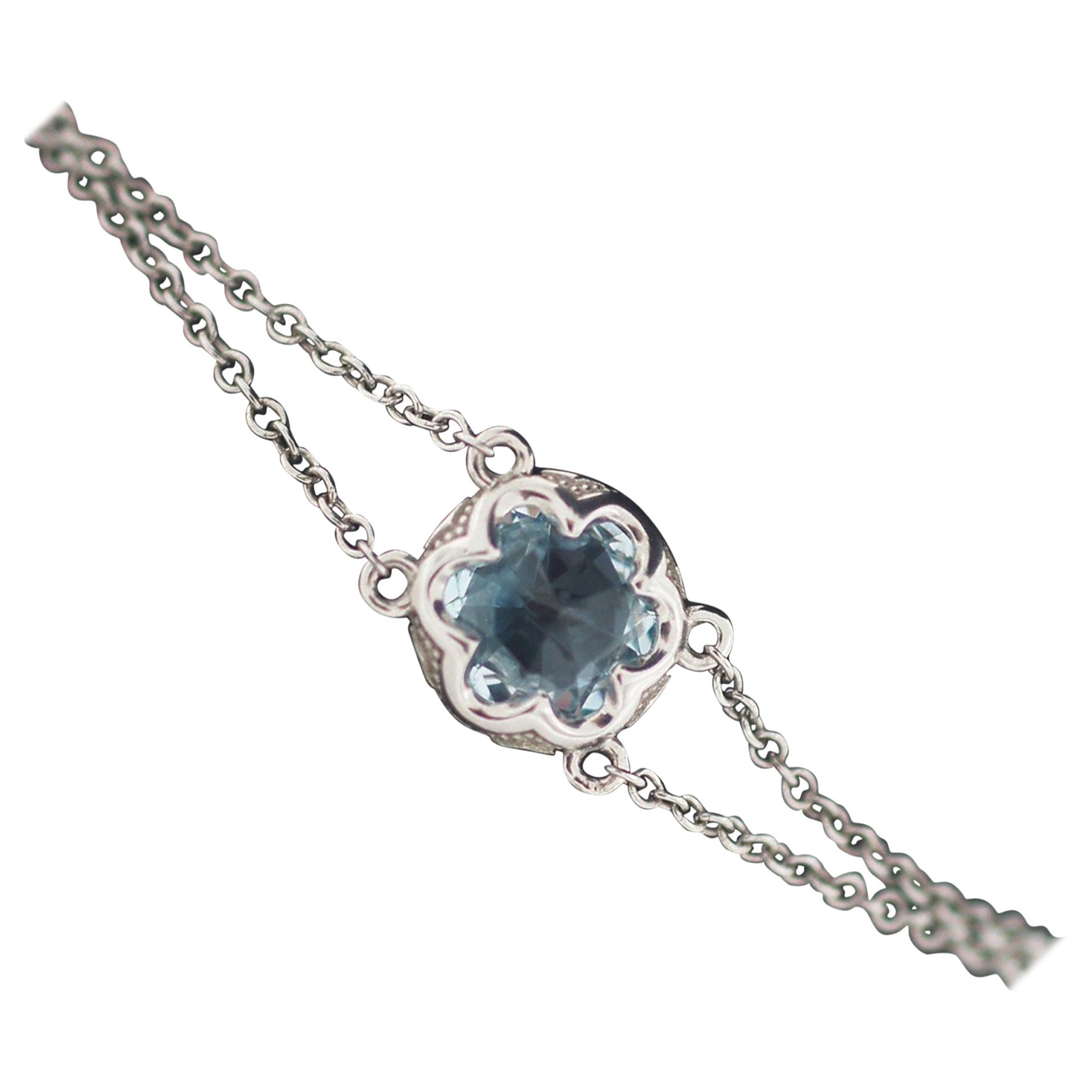 Tacori Pulsera de plata 925 Cielos de Sonoma Topacio azul en venta