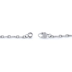 Tacori 925 Sterling Silver Oval Chain Link Choker Necklace