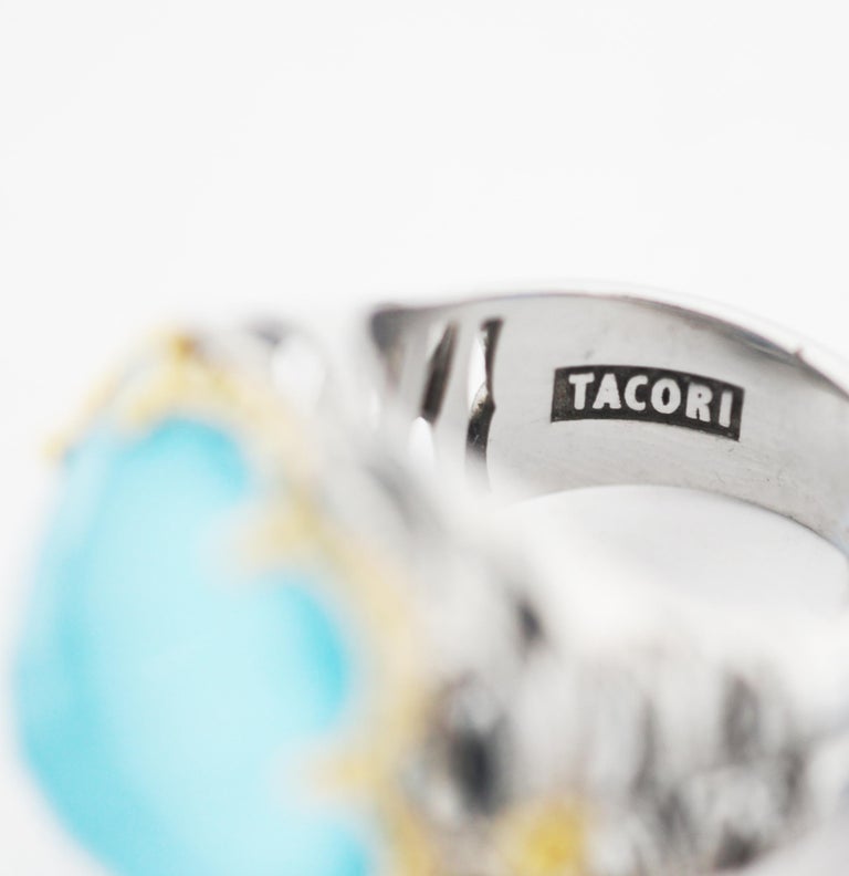 TACORI 92518K Gemma Bloom Petite NeoTurquoise Ring at 1stDibs