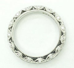Tacori Crescent Silhouette Platinum Diamond Eternity Ring