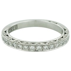 Tacori Diamond Band Wedding Ring w  1/3 Carat or .33 Carat Total Weight Crescent