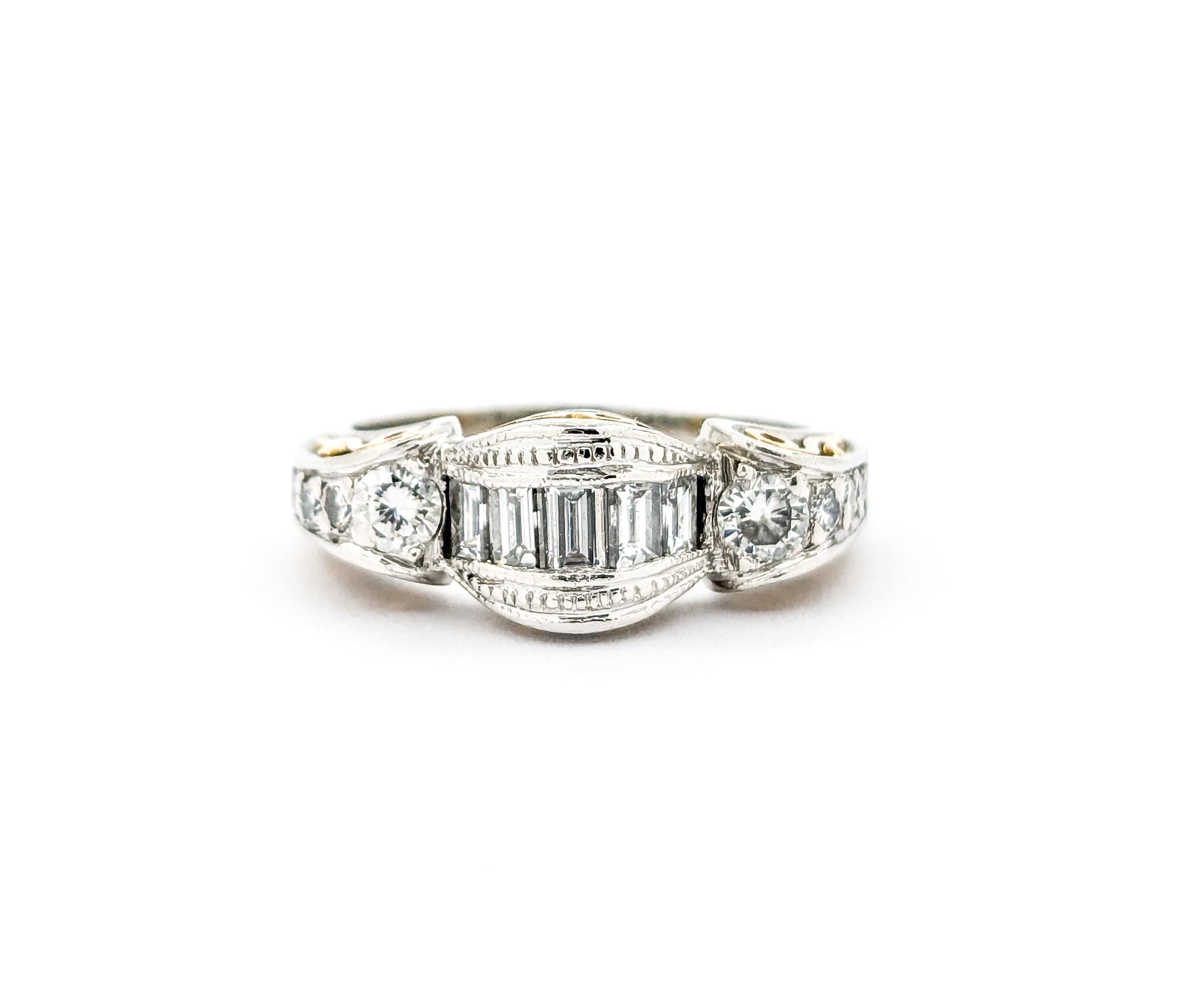 Tacori Diamant Brautmode Ring in 18k Gold & Platin 6