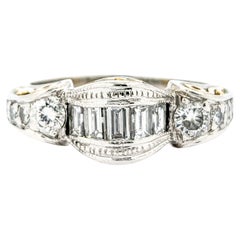 Tacori Diamant Brautmode Ring in 18k Gold & Platin