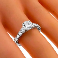 Tacori GIA 1.04 Carat Diamond Gold Engagement Ring