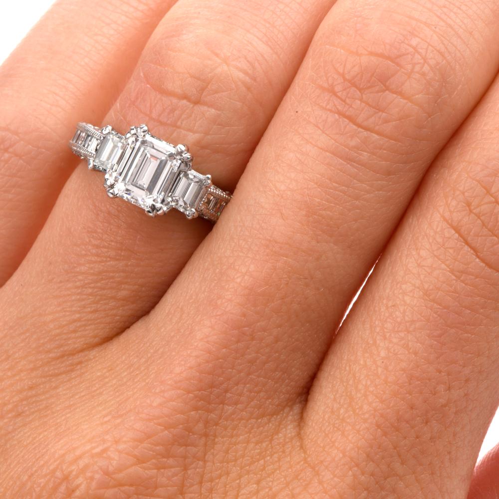 emerald cut engagement rings tacori