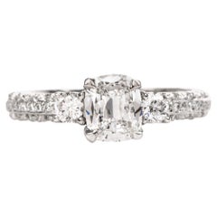 Tacori GIA Diamond Eternity Band Platinum Engagement Ring