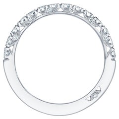 Tacori HT2545 Fascia da 2,5 mm 1/2 Way Diamonds 0.65 Ct Anello Petite Crescent in platino