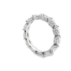 Tacori HT2642 Platin Birne geformt 2,22 Karat Diamant Eternity Band Ring