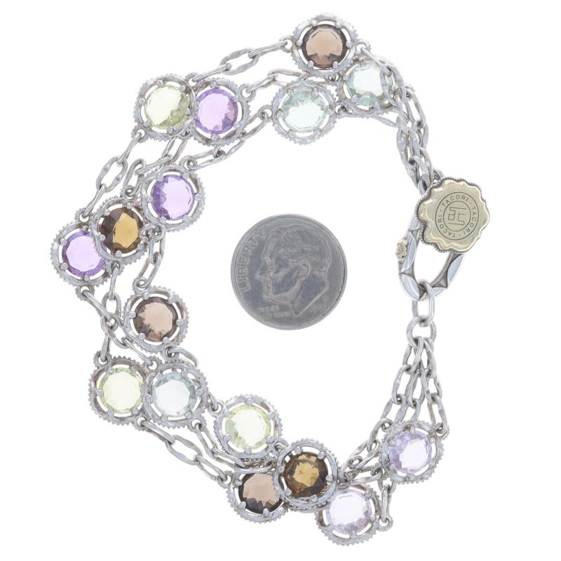 Tacori Medley Pulsera Gema en Cascada Cuarzo Amatista 8 1/4