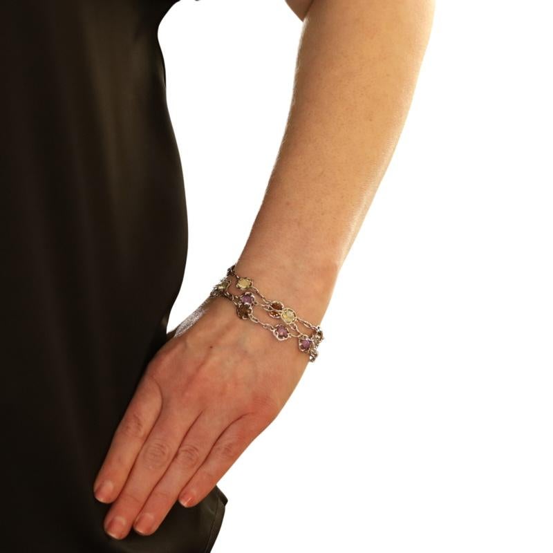 Tacori Medley Pulsera Gema en Cascada Cuarzo Amatista 8 1/4