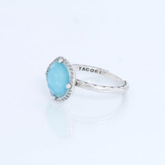 Tacori Neolith Türkis-Ring mit Halbmond-Lünette Größe 6,5