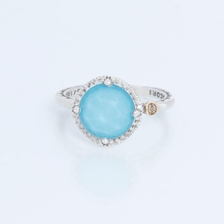 Tacori Neolite Turquoise Crescent Bezel Ring Size at 1stDibs