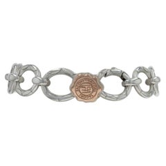 Tacori Oval Link Bracelet 7 1/4" - Sterling Silver 925 Rose Gold 18k