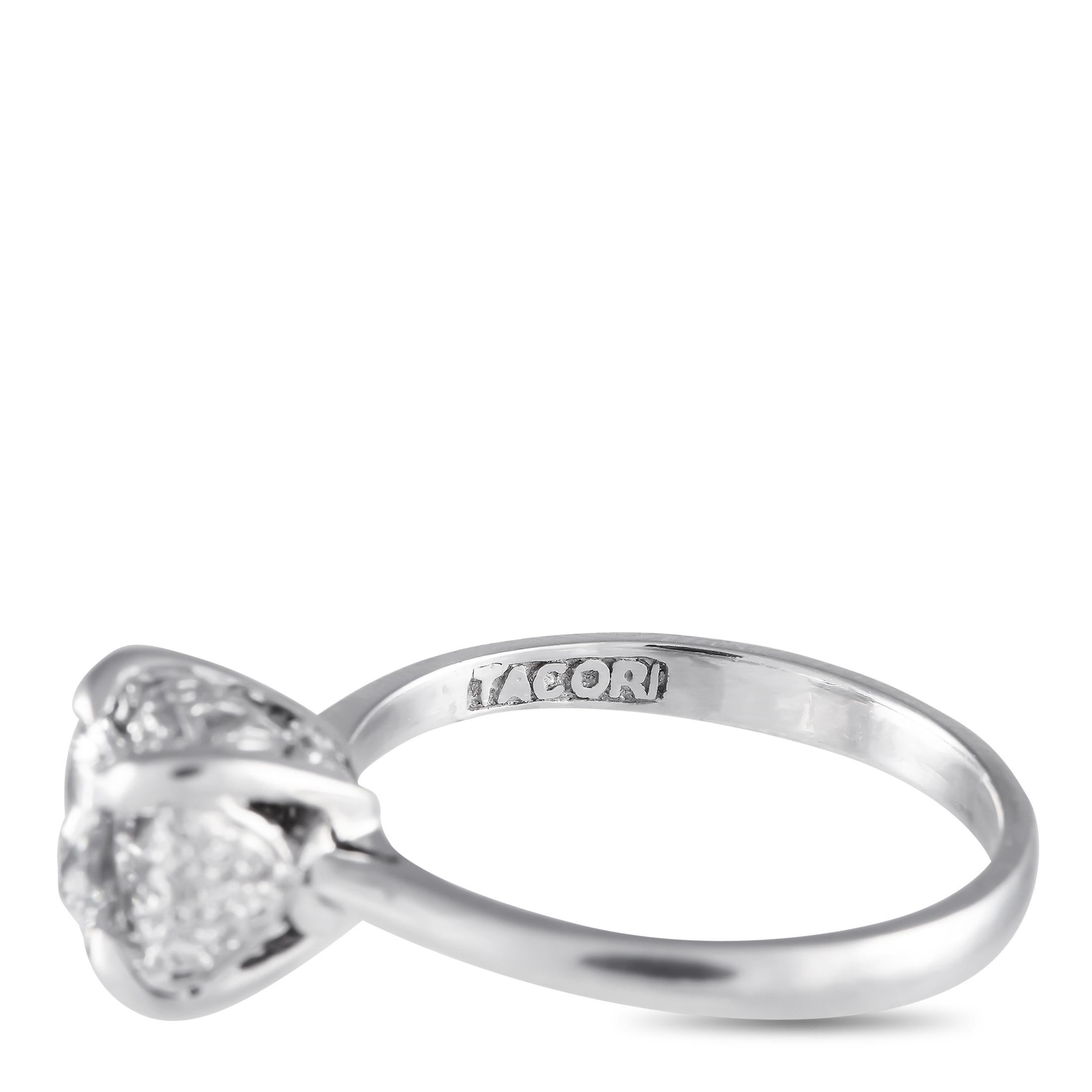 Tacori Platinum 1.26 ct Diamond Ring TA01-090624 In Excellent Condition In Southampton, PA