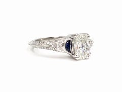 Tacori Platinum .85 Carat Oval Engagement Ring GIA Certified