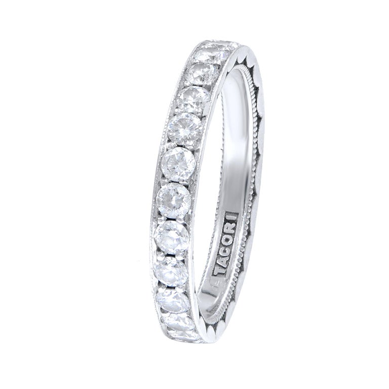 Tacori Platinum Sculpted Crescent Diamond 1.35 Carat ... (768 x 768 Pixel)