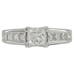 Tacori Princess Cut Diamond Engagement Ring 18 Carat White Gold