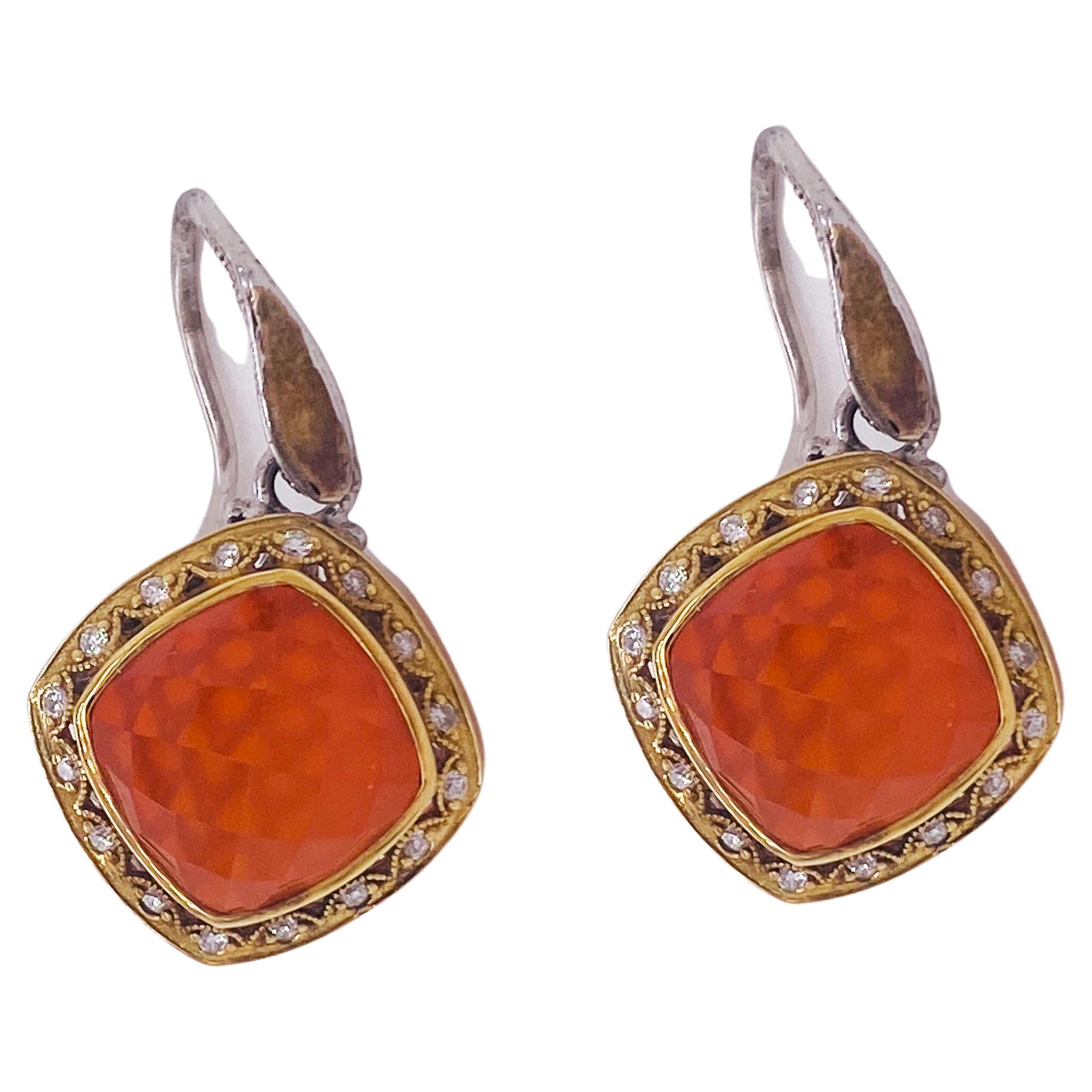 Tacori Red Onyx & Quartz with Diamonds in Two-Tone Sterling Silver & 18K Gold LV For Sale