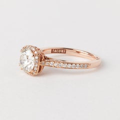 Tacori Rose Gold 1.32ct Round Diamond Halo Engagement Ring