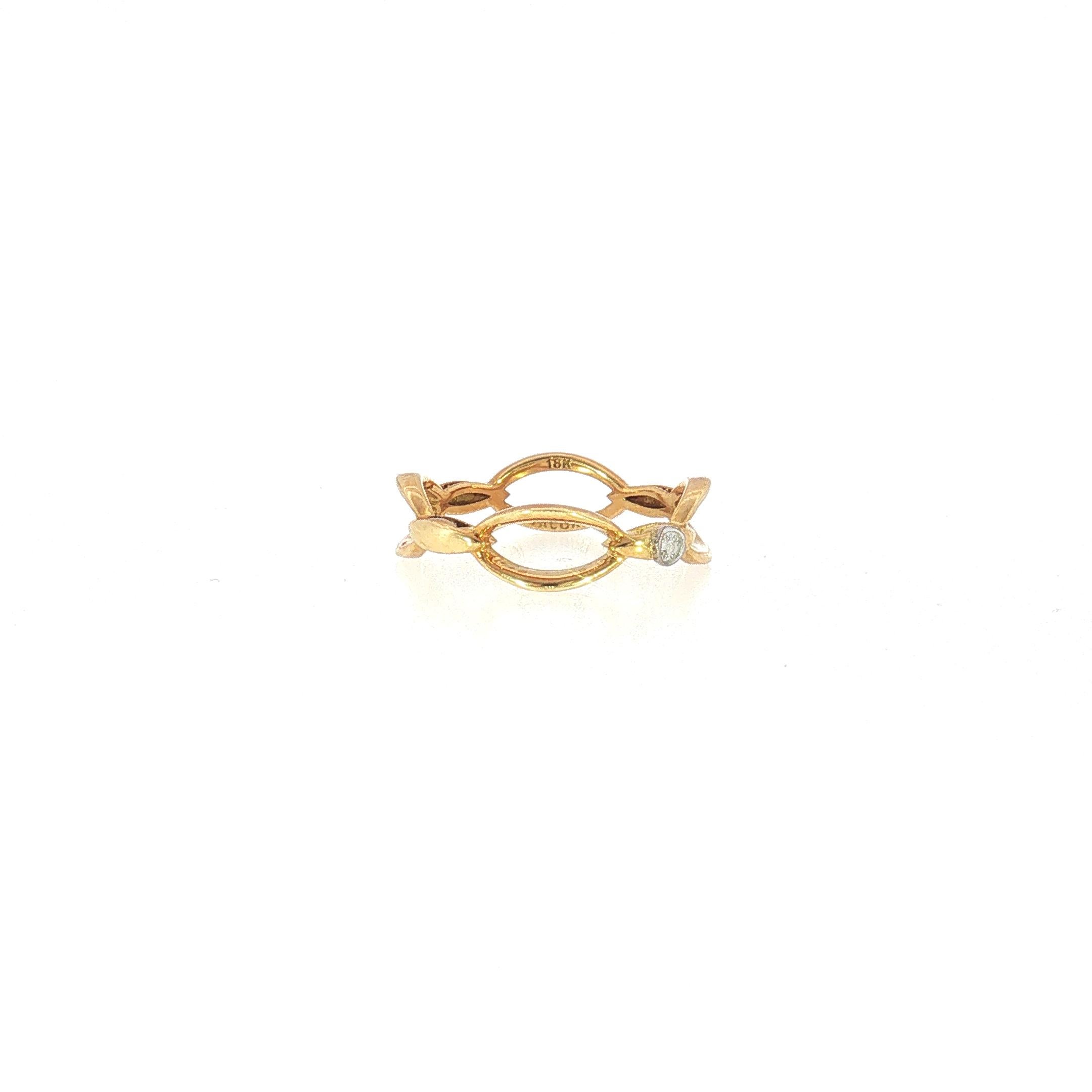 Tacori Simply Tacori 18k Yellow Gold Open Marquise Eternity Band — Size 7 View 2