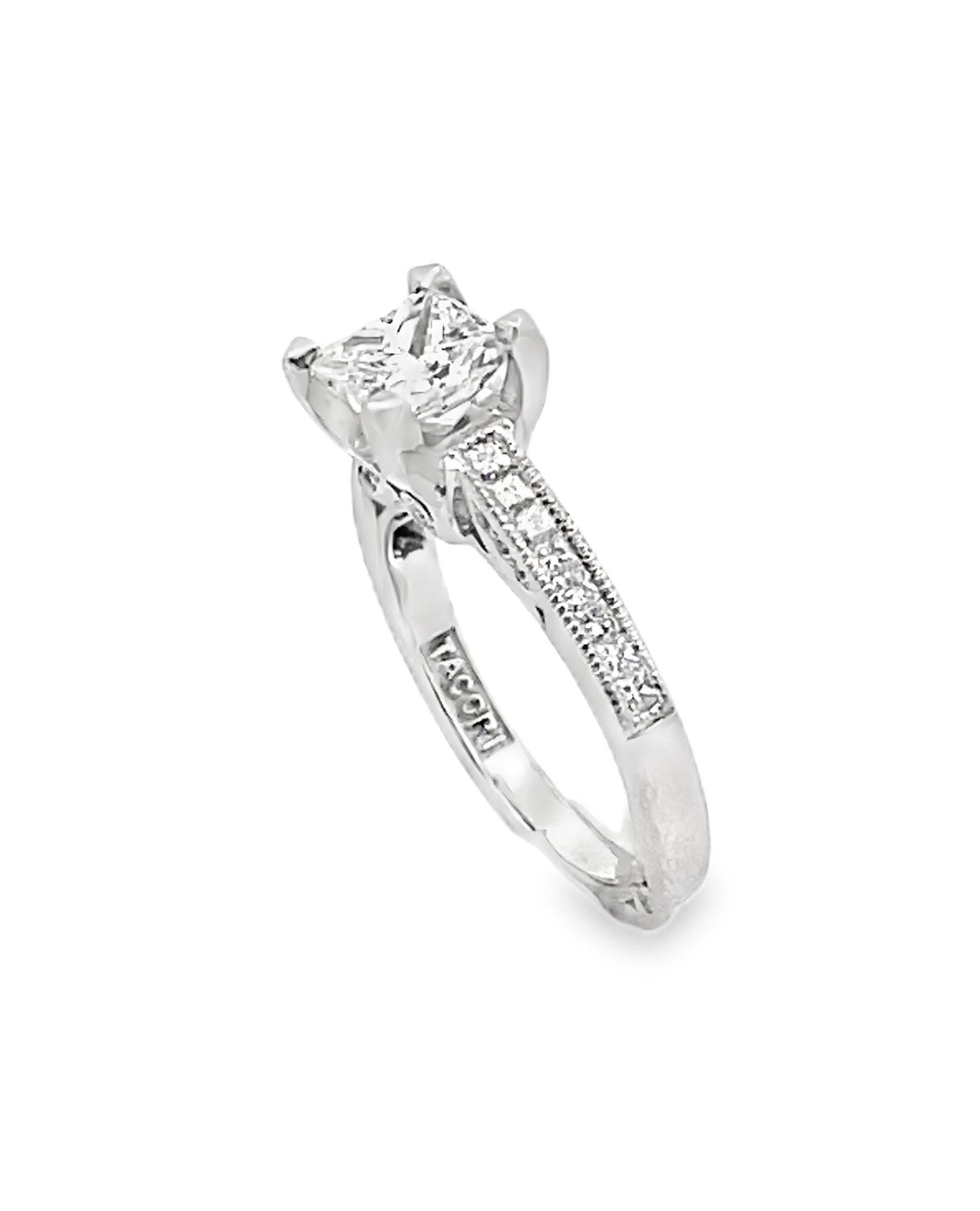 Princess Cut Tacori Simply Tacori Engagement Ring 2576PR For Sale