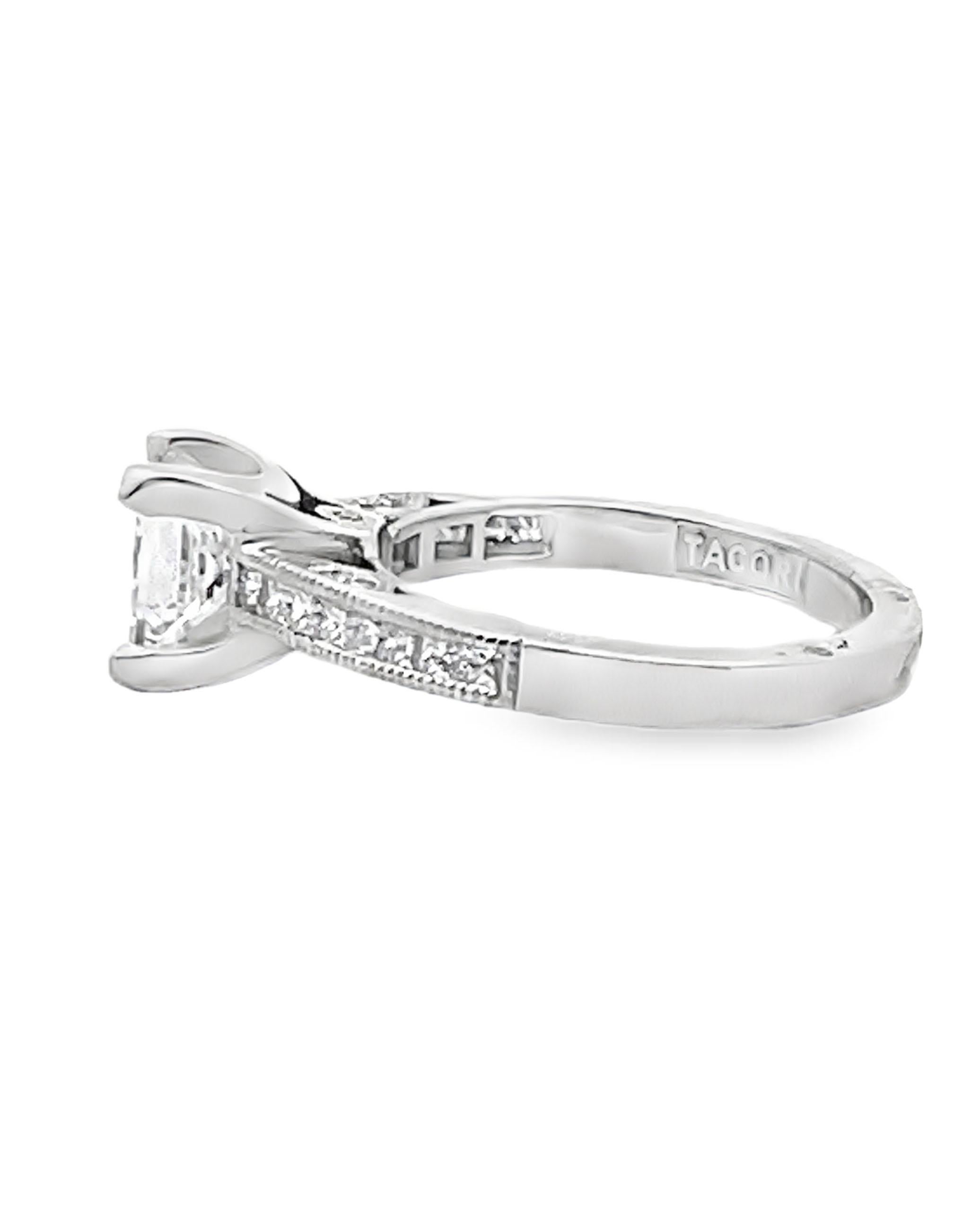 Tacori Simply Tacori Engagement Ring 2576PR In New Condition For Sale In Old Tappan, NJ