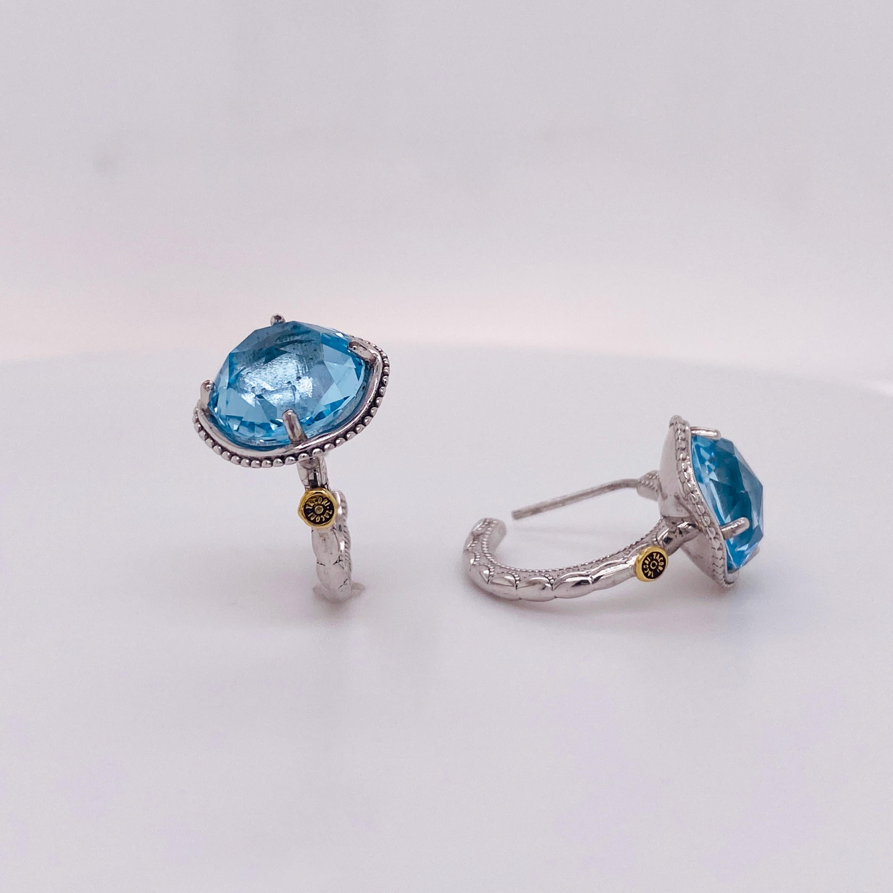 tacori blue topaz earrings