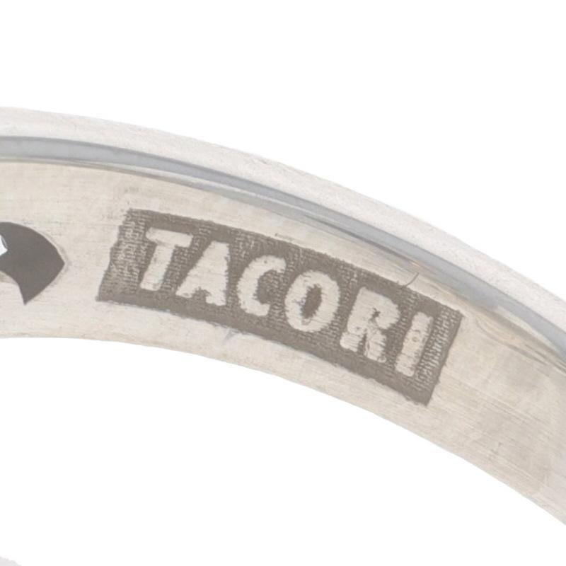 Anello solitario di quarzo fumé Tacori - Sterling 925 Oro giallo 18k Cush in vendita 2