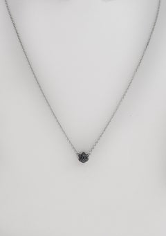 Used Tacori Sonoma Mist Black Diamond Petite Dew Drop Necklace