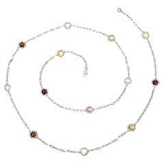 Tacori Sterling Silver 18K Yellow Gold Candy Drop Necklace