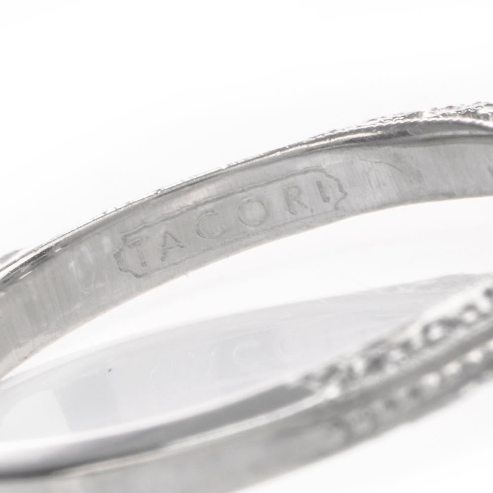 Women's Tacori Three-Stone GIA Yellow Diamond Heart Platinum 18 Karat Engagement Ring