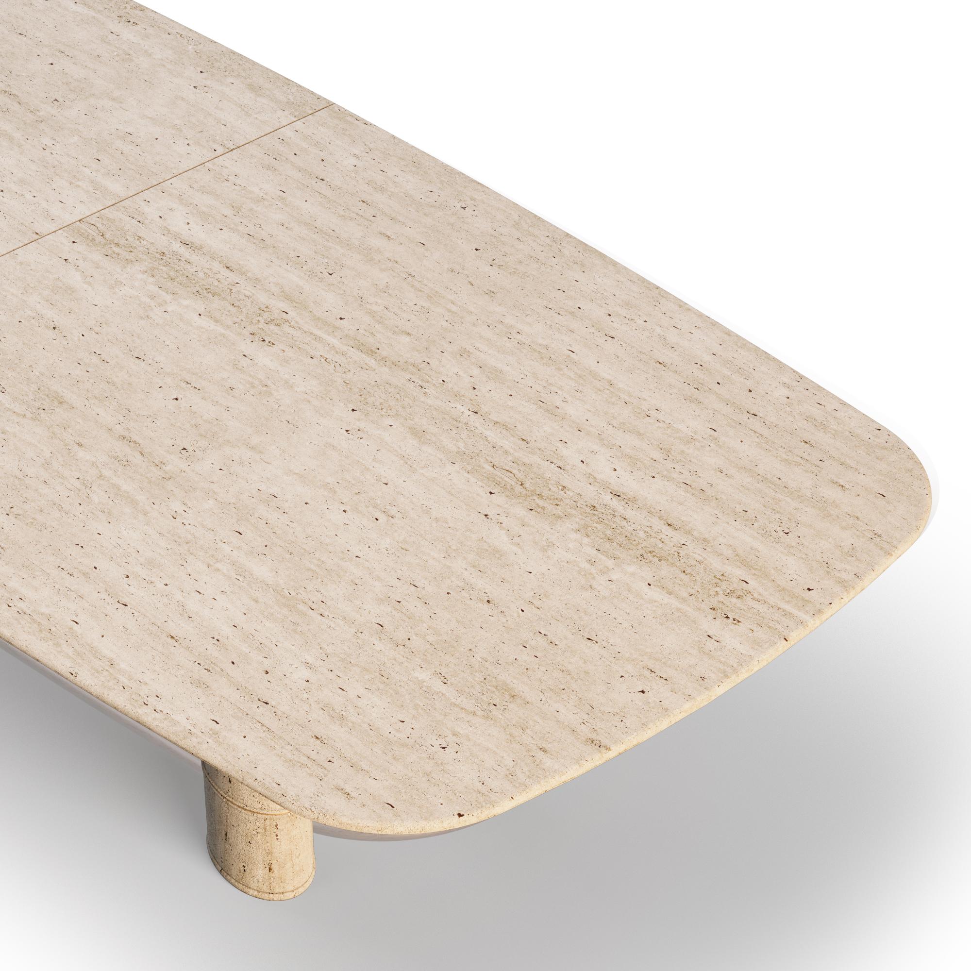 XXIe siècle et contemporain Table de salle à manger tactile en matériaux naturels en vente