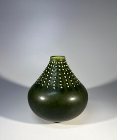 Tactile, Understated Vase By Dietlinde Hein, Knabstrup, Denmark. c1960