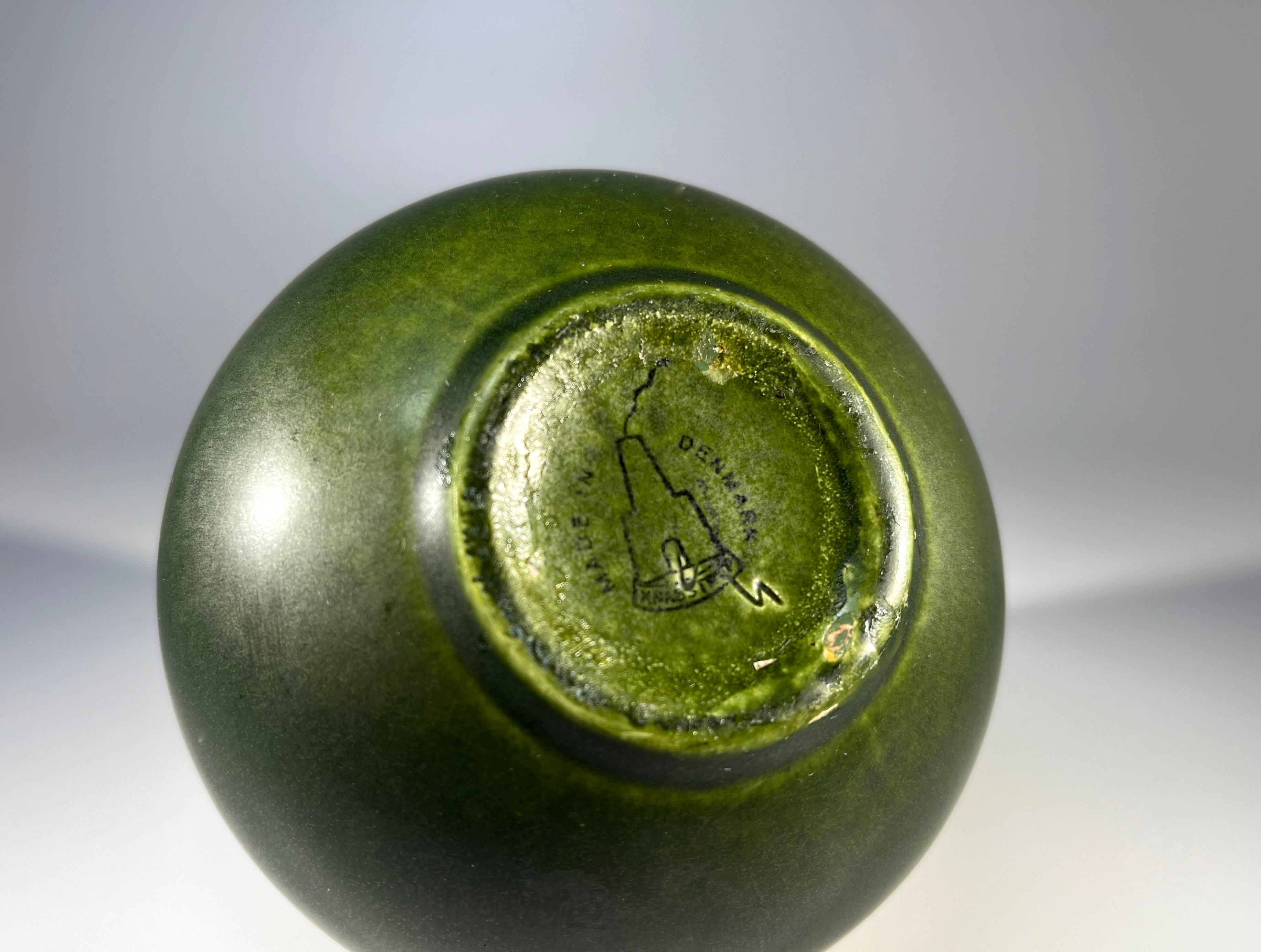 Ceramic Tactile, Understated Vase By Dietlinde Hein, Knabstrup, Denmark. c1960
