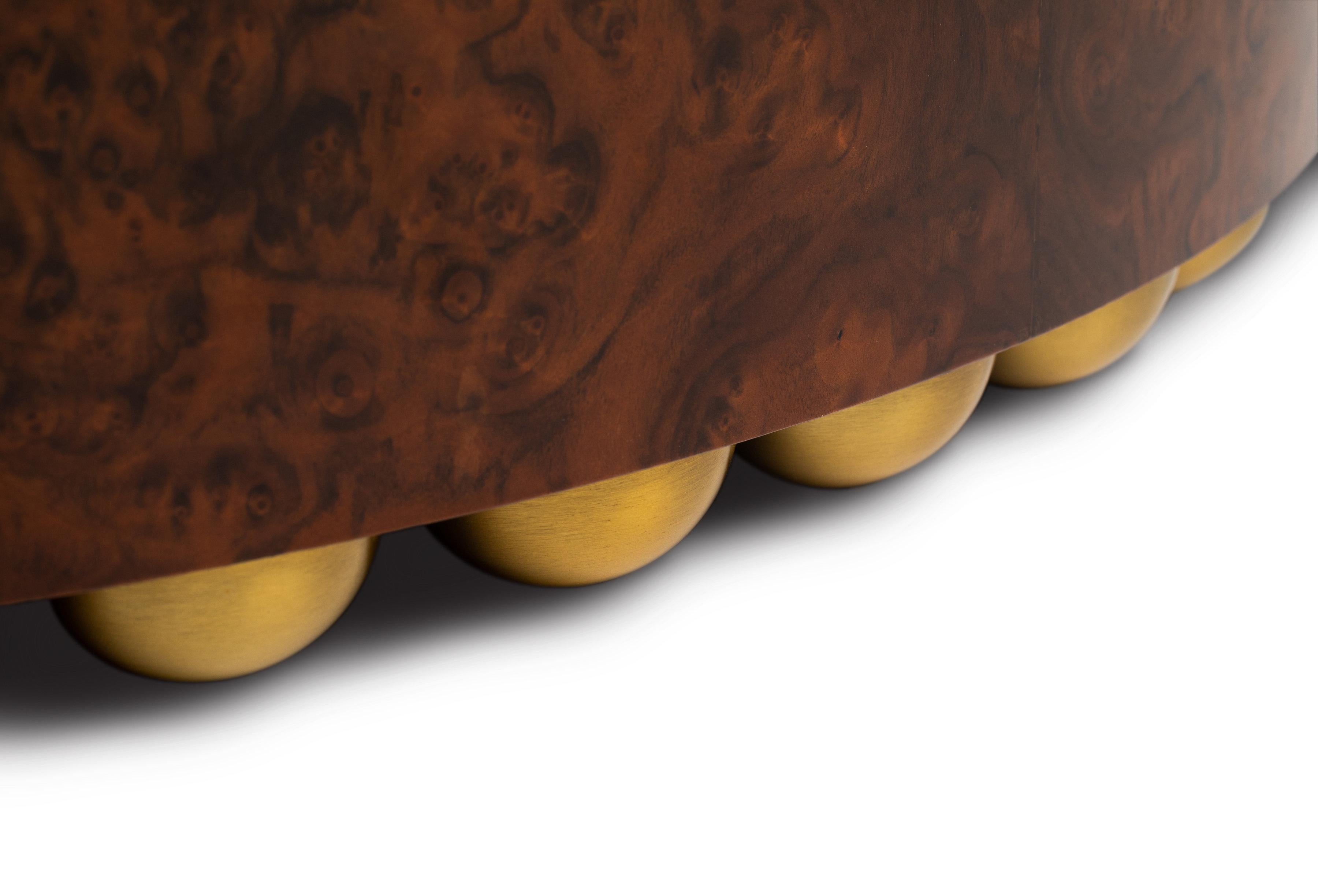 Carved Taction Coffee Table from the Qualia Collection by Azadeh Shladovsky For Sale