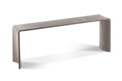 Tadao 120 Concrete Contemporary Low Console Table, 100% Handcrafted in Italy