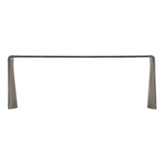 Tadao 120 Concrete Contemporary Low Console Table, 100% Handcrafted in Italy